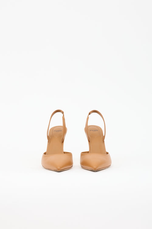 Fendi Leather First Slingback Heel