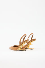 Fendi Leather First Slingback Heel