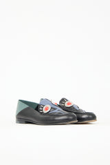 Fendi Leather Monster Loafer