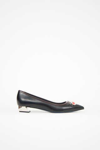 Fendi Leather Monster Pump