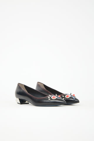 Fendi Leather Monster Pump