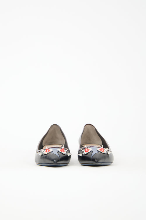 Fendi Leather Monster Pump