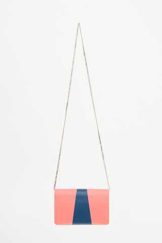Fendi Leather Monster Wallet On Chain Bag