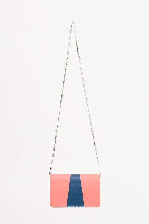 Fendi Leather Monster Wallet On Chain Bag