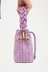 Fendi Leather & Canvas Mon Tresor Bucket Bag