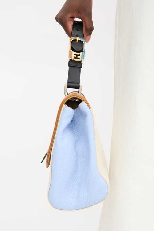 Fendi Leather & Canvas Silvana Bag