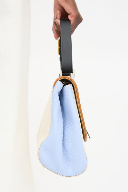 Fendi Leather & Canvas Silvana Bag