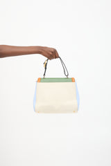 Fendi Leather & Canvas Silvana Bag