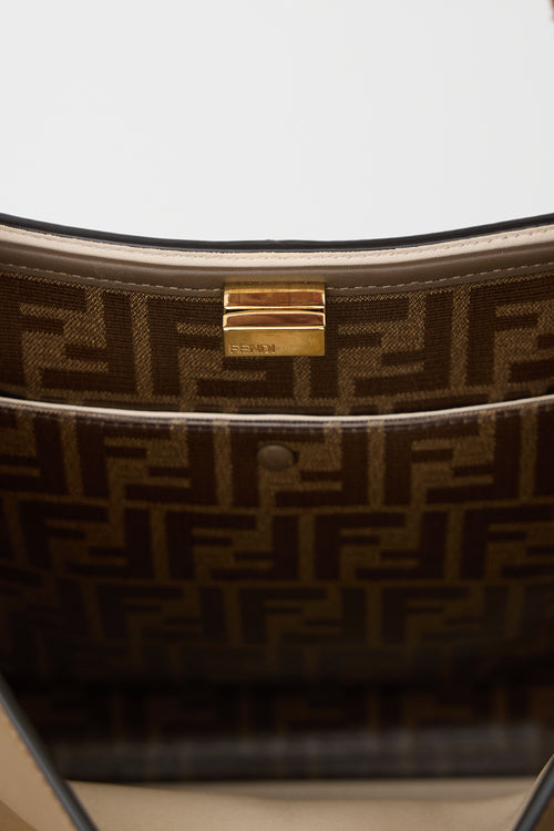 Fendi Leather Medium Peekaboo X-Lite Bag