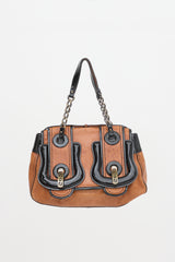 Fendi Leather & Patent B Bag