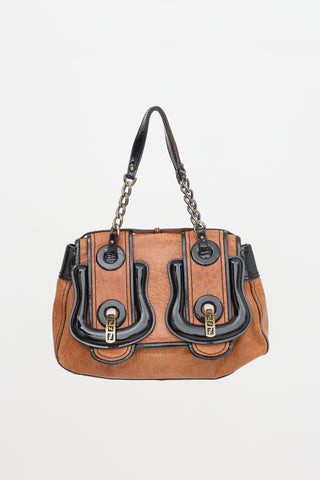 Fendi Leather & Patent B Bag