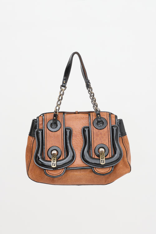 Fendi Leather & Patent B Bag