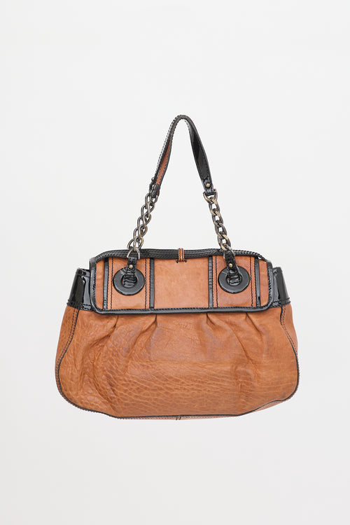 Fendi Leather & Patent B Bag