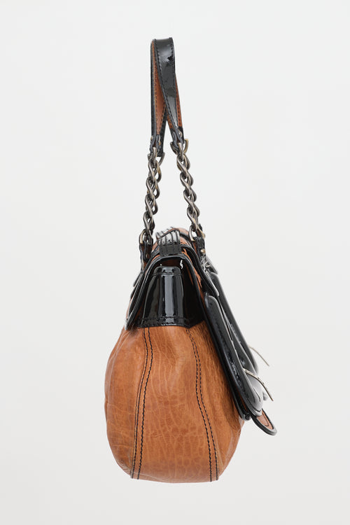 Fendi Leather & Patent B Bag