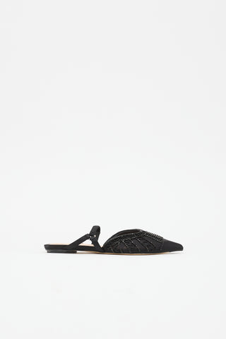 Fendi Mesh Pointed Toe Mule