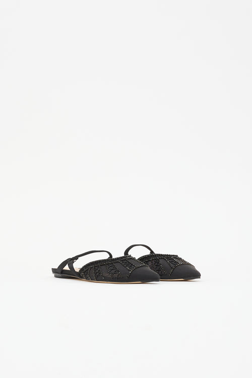 Fendi Mesh Pointed Toe Mule