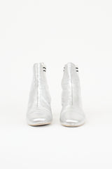 Fendi Metallic Leather Chelsea Boot