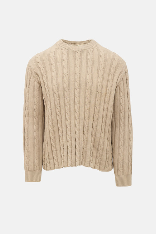 Auralee Cable Knit Sweater