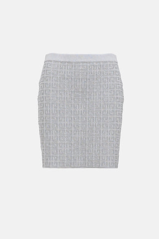 Givenchy Metallic Knit 4G Skirt