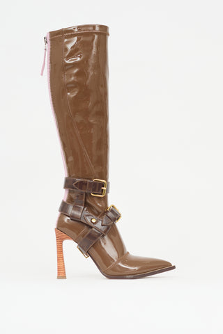 Fendi Patent FF Boot