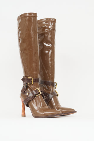 Fendi Patent FF Boot
