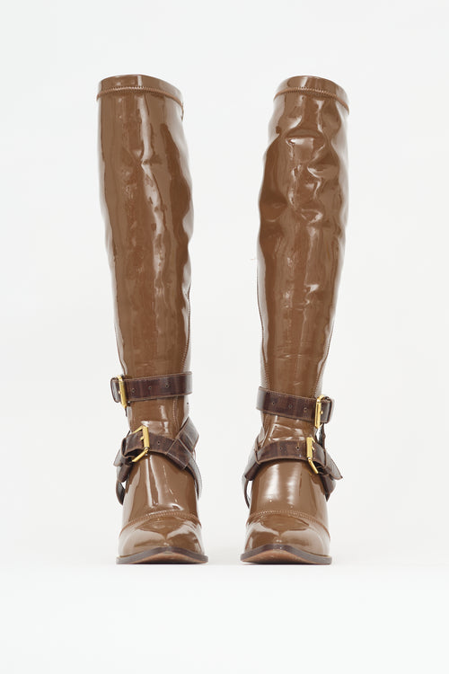 Fendi Patent FF Boot