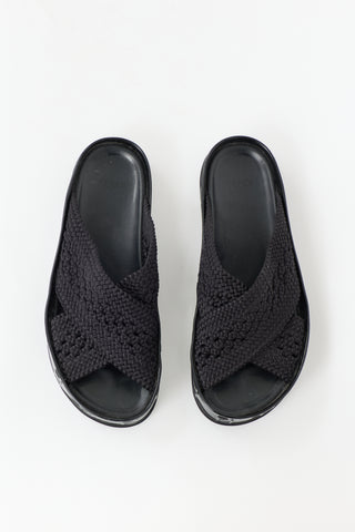 Fendi Patent Reflection FF Slide