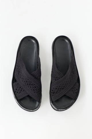 Fendi Patent Reflection FF Slide