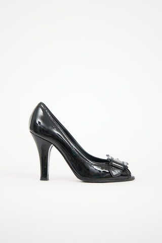 Fendi Patent Leather Buckle Pump