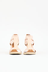 Fendi Patent Logo Wedge Sandal