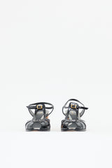Fendi Patent T-Strap Sandal