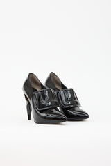 Fendi Patent Fold Over Pump