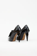 Fendi Patent Fold Over Pump