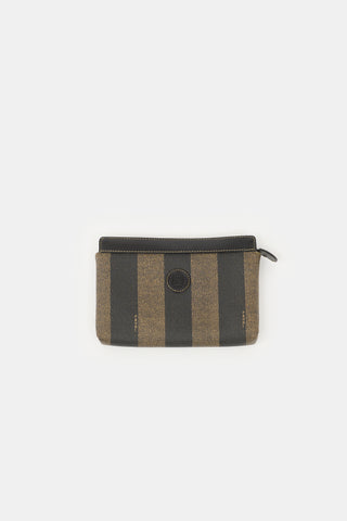 Fendi Vintage Pequin Pouch