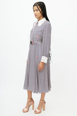 Fendi Pink & Multicolour Belted Dress