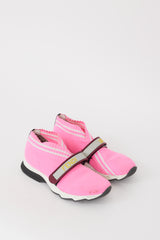 Fendi Pink & Multicolour Mesh Rockoko Sneaker