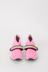 Fendi Pink & Multicolour Mesh Rockoko Sneaker