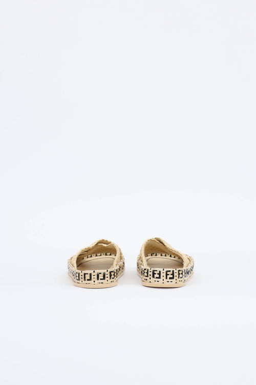 Fendi Raffia 'Forever Fendi' Slide