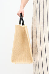 Fendi Raffia Large Sunshine Tote Bag