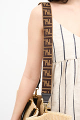 Fendi Raffia Large Sunshine Tote Bag