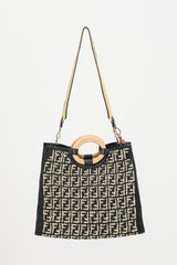 Fendi Raffia Large Runaway Tote Bag