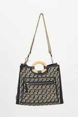 Fendi Raffia Large Runaway Tote Bag