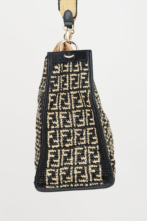 Fendi Raffia Large Runaway Tote Bag