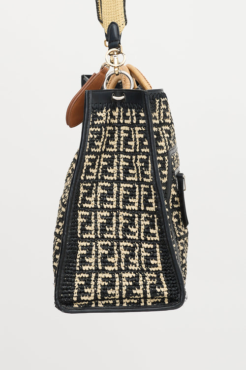 Fendi Raffia Large Runaway Tote Bag