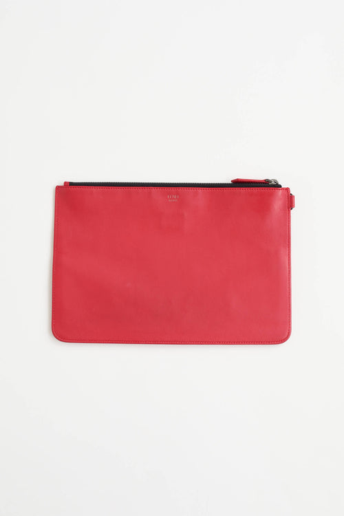 Fendi Leather Monster Eyes Pouch