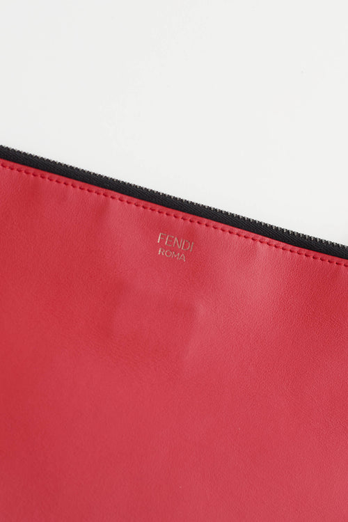 Fendi Leather Monster Eyes Pouch