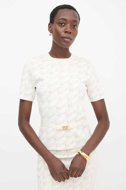 Fendi Reversible Jersey Jacquard Set
