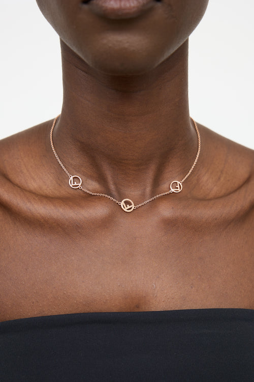 Fendi F is Fendi Logo Motif Necklace