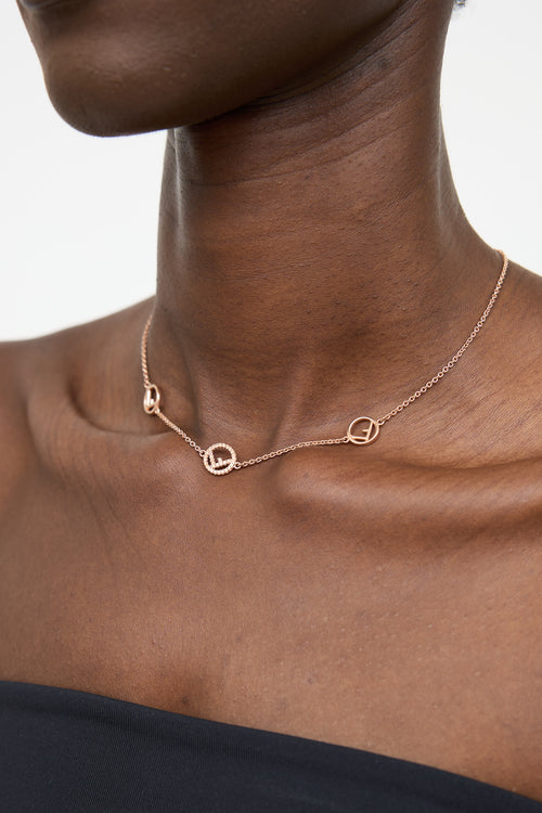 Fendi F is Fendi Logo Motif Necklace