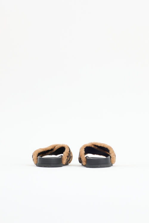 Fendi Shearling Forever Fendi Slide